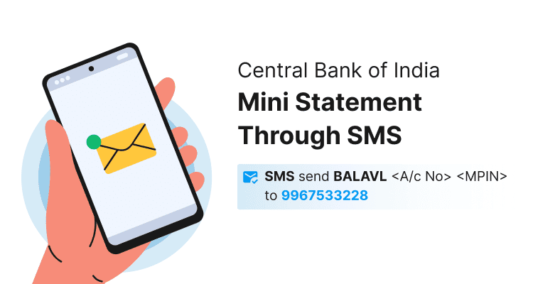 Central Bank of India Mini Statement Through SMS